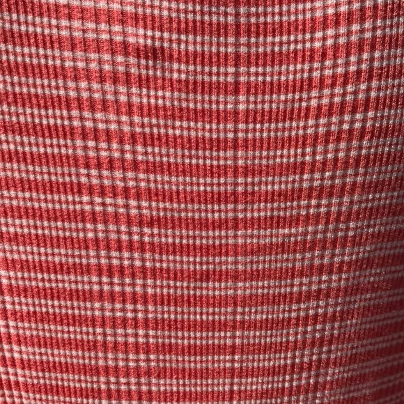 Lucky Brand Twist Top Ribbed Tank Top in Orange Coral Stripe L - Picture 11 of 16